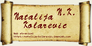 Natalija Kolarević vizit kartica